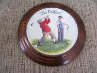 Old Duffers 'Teed Off' Collectors Plate by Ross Logan