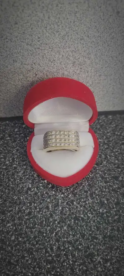Sz 10 Gold 10K Diamond Ring (24680439), View more