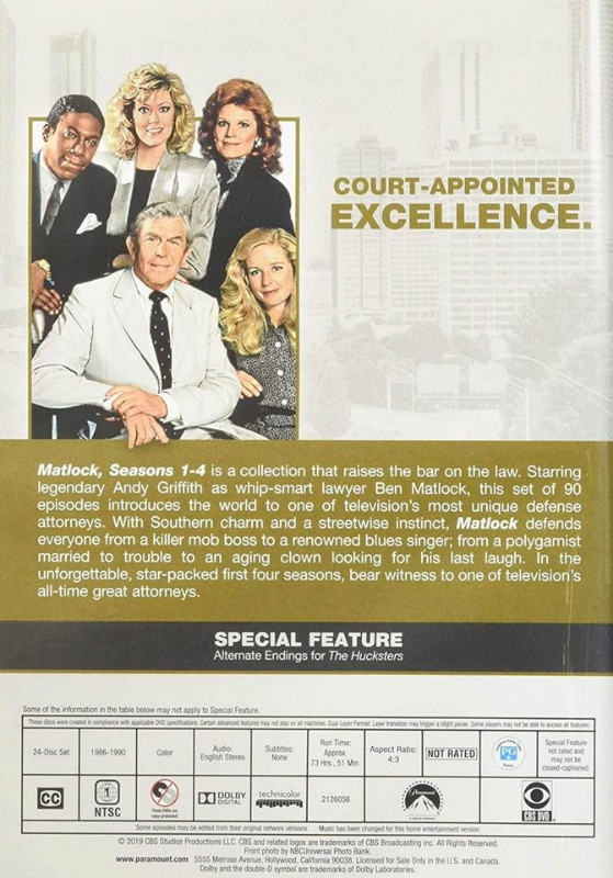 Matlock: The Complete Series DVD box set BRAND NEW AND SEALED! in CDs, DVDs & Blu-ray in Markham / York Region - Image 2