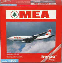 Herpa Wings 1/500 MEA Metal Plane Models Diecast