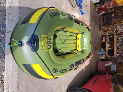 Sevylor 280 Fish Hunter As seen in pictures Can accommodate a 2.5 hp elec motor Asking $200 OBO