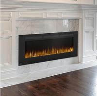 Continental Electric Fireplaces 60" Glass Ember, Beautiful Flame