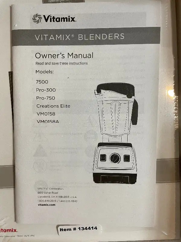 Vitamix 7500 Blender in Processors, Blenders & Juicers in City of Toronto - Image 3