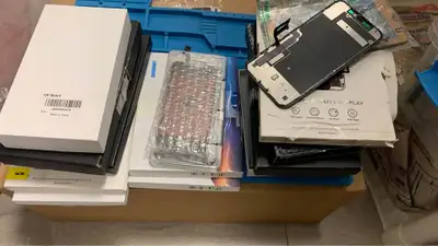 Phone lcd screen, batteries, etc, View more
