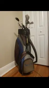 Mens right handed golf set and bag