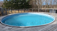 27' Double walled insulated salt water pool