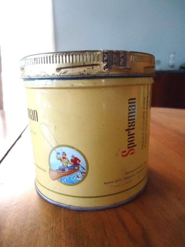 sportsman tobacco tin Sweet Caporal Metal Cigarette Tins 1940 Sportsman Tobacco Tin - Bodnarus