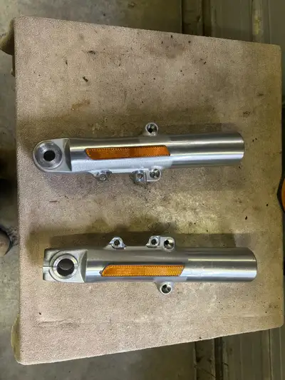 -twin cam brand new lower legs never been installed 2014-2023 49mm front forks -Harley EVO softail f...