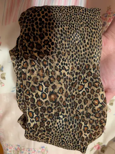 Leopard print pattern scarf, View more