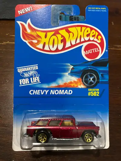 Hot Wheels Card says 1995 Chevy Nomad. Collector #502. I have one of these. $15.00
