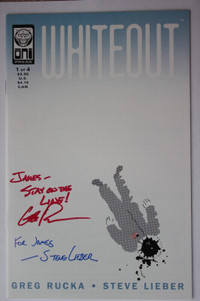 1998 Whiteout #1 Issue Signed Comic Book