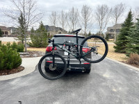 Yakima 4 bike, hitch mounted, swing away bike rack
