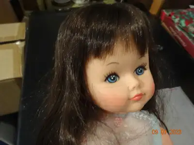 16 inch teen doll, by Reliable,Canada. cute,long black hair,, View more