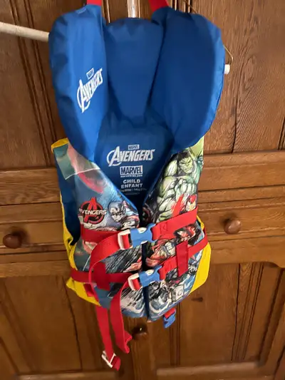 Child Marvel Life Jacket, size 30 - 60 lbs
