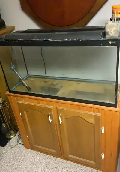 30 gallon aquarium and stand, View more