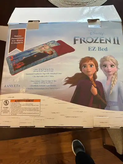 Air bed with cover and comforter. For young children. Bought it for grandkids to rest on or watch mo...