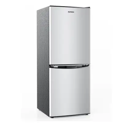 ❄【Space-Saving & Enough Capacity Fridge】 BANGSON mini fridge with bottom freezer, 17.9" W x18.3" D x...