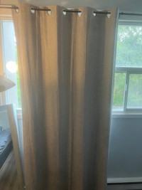 4 light grey blackout curtains 