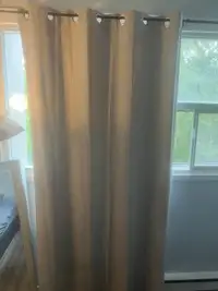 4 light grey blackout curtains 