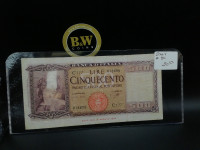 1947 Bank of Italy 500 Lire cinquecento #80 Banknote!!!!!