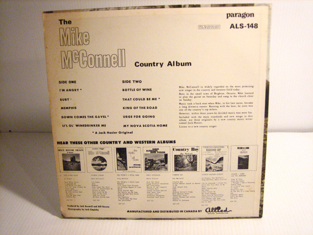 THE MIKE McCONNELL COUNTRY ALBUM LP VINYL RECORD in Arts & Collectibles in London - Image 2