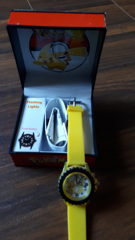 Pokemon pikachu watch in Jewellery & Watches in Sault Ste. Marie