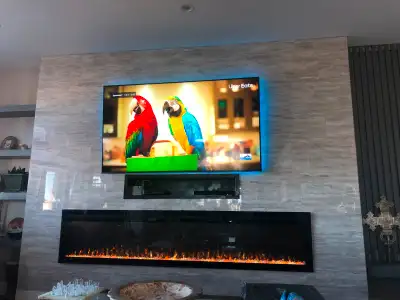 100" electric fireplace, View more