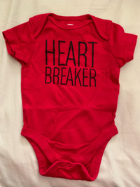 Boy's Heart Breaker outfit-Size 3-6 months