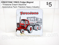 / FIRESTONE TIRES Fridge Magnet 'Dream Machine' Farm Equipment \