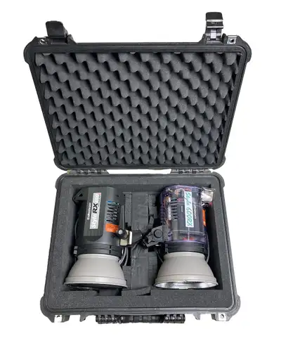 Elevate your photography with the 2 of the Elinchrom RX 600 photo strobe lights for a professional-g...