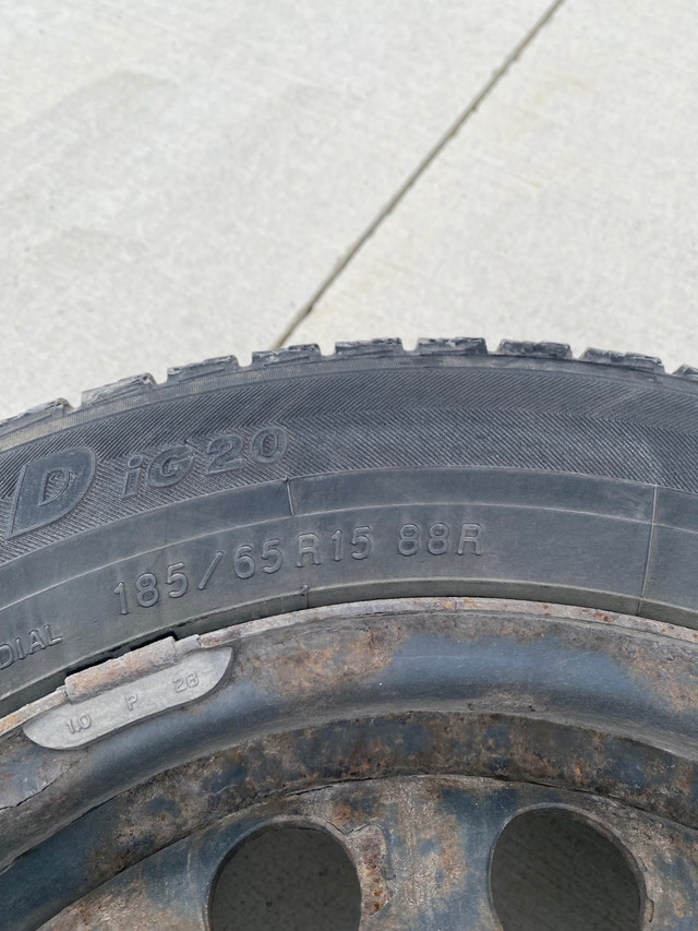 3 winter tires 185/65/R15 in Tires & Rims in London - Image 3