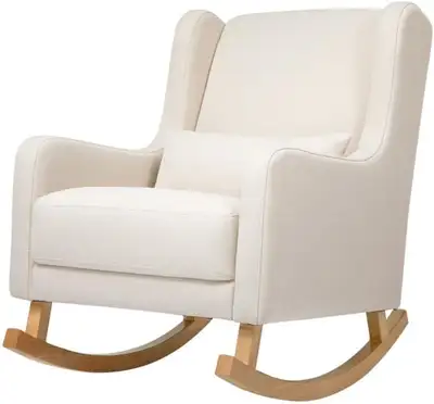 Kai Rocker White With Light Legs - Nursing Rocking Chair, View more