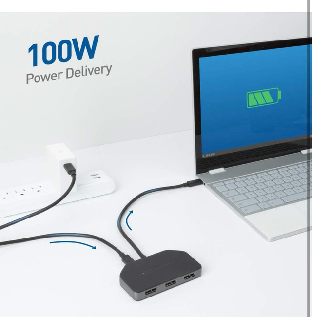Cable Matters Triple Monitor USB C Hub with 3X DisplayPort  in Cables & Connectors in Victoria - Image 2