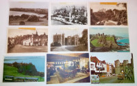 9 Vintage Postcards Castles England Great Britain Ireland EX+