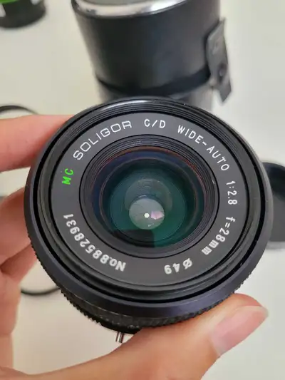 Vintage Soligor Wide-Auto 28mm f/2.8 Lens with M, View more