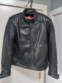 Alpinestars Black Leather Jacket, Dainese Pants, Scorpion Glove