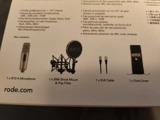*New* RODE (NT2-A) Multi-Pattern Condenser Microphone Package in Pro Audio & Recording Equipment in City of Toronto - Image 3
