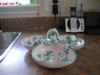 Vintage 3-Sectional Serving Dish Italian