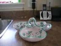 Vintage 3-Sectional Serving Dish Italian