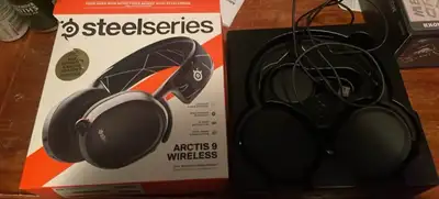 Selling Arctis 9 Wireless gaming headphones. Have the original box and manuals, all cables, and the...