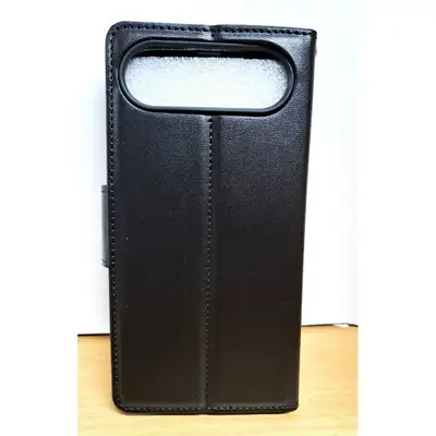 iPhone 17 Air Wallet Case Black with soft inner lining, View more