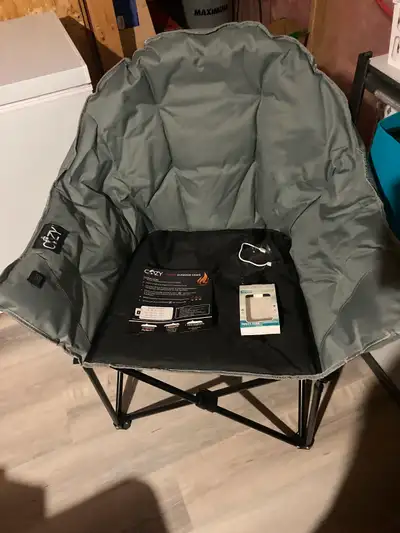 Heated camping chair, View more