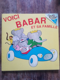 Vintage 1991 Babar livre enfant français héritage jeunesse book