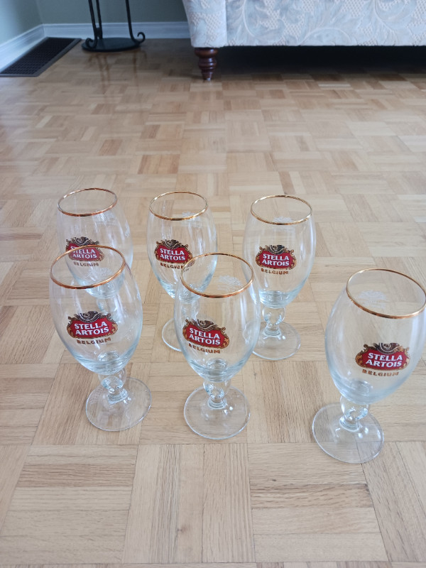 4 - large 40cl STELLA ARTOIS BEER GLASSES - NEW in Kitchen & Dining Wares in Markham / York Region