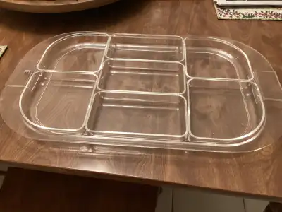 Guzzini Lucite Sectional Serving Tray, View more