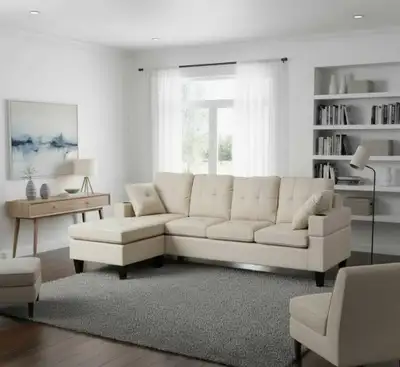 New Beige Sectional sofa , View more