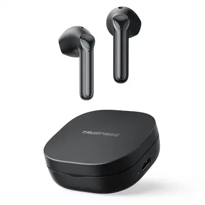 Écouteurs sans fil Truefree A1 Bluetooth avec 4 micros, son stéréo immersif par pilote de 14,2 mm, E...