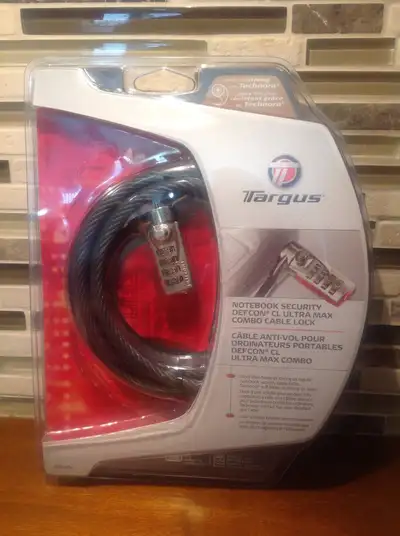 Targus Notebook Laptop Computer Defcon CL UltraMax Cable Lock, View more