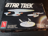 AMT ERTL Star Trek USS Enterprise 3 Piece Set Boxed Model Kit