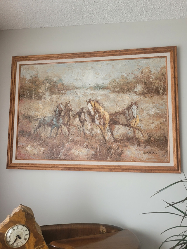 Original Framed Oil Painting Edward Barton in Arts & Collectibles in Red Deer